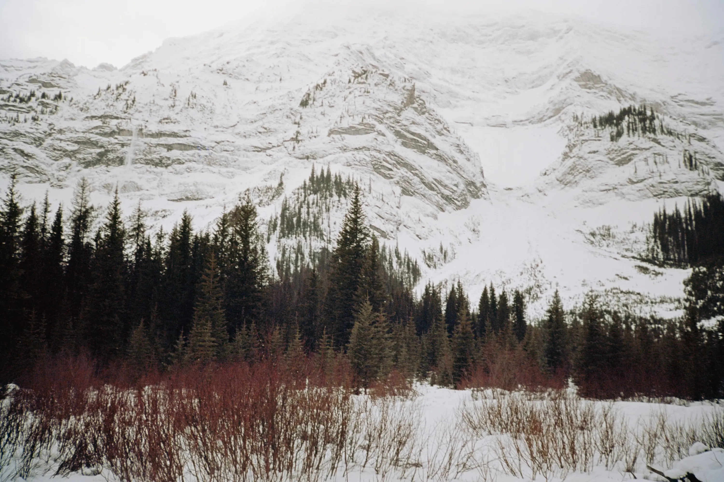 An avalanche rolling off of Black Prince