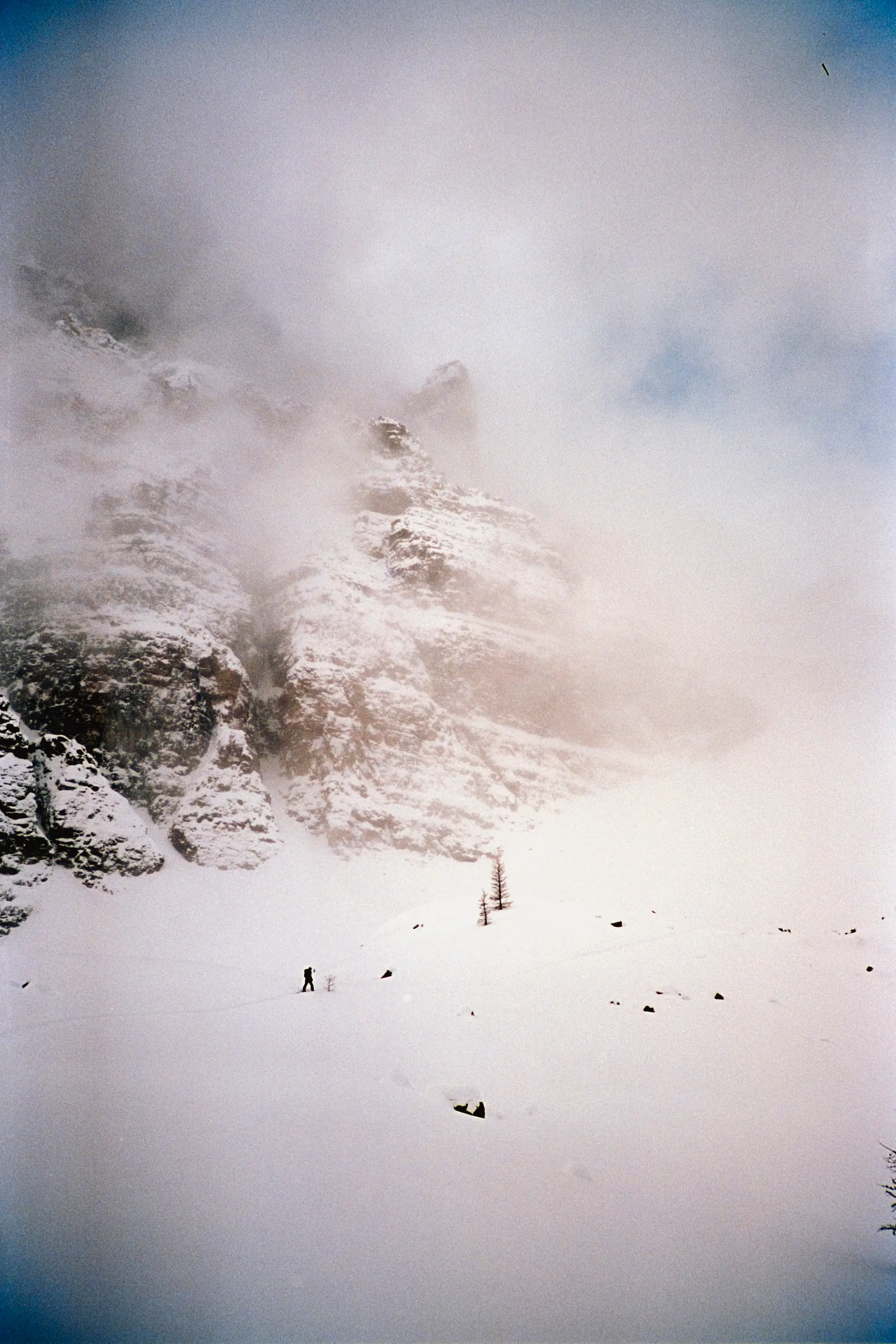 Jack skinning through Surprise Pass