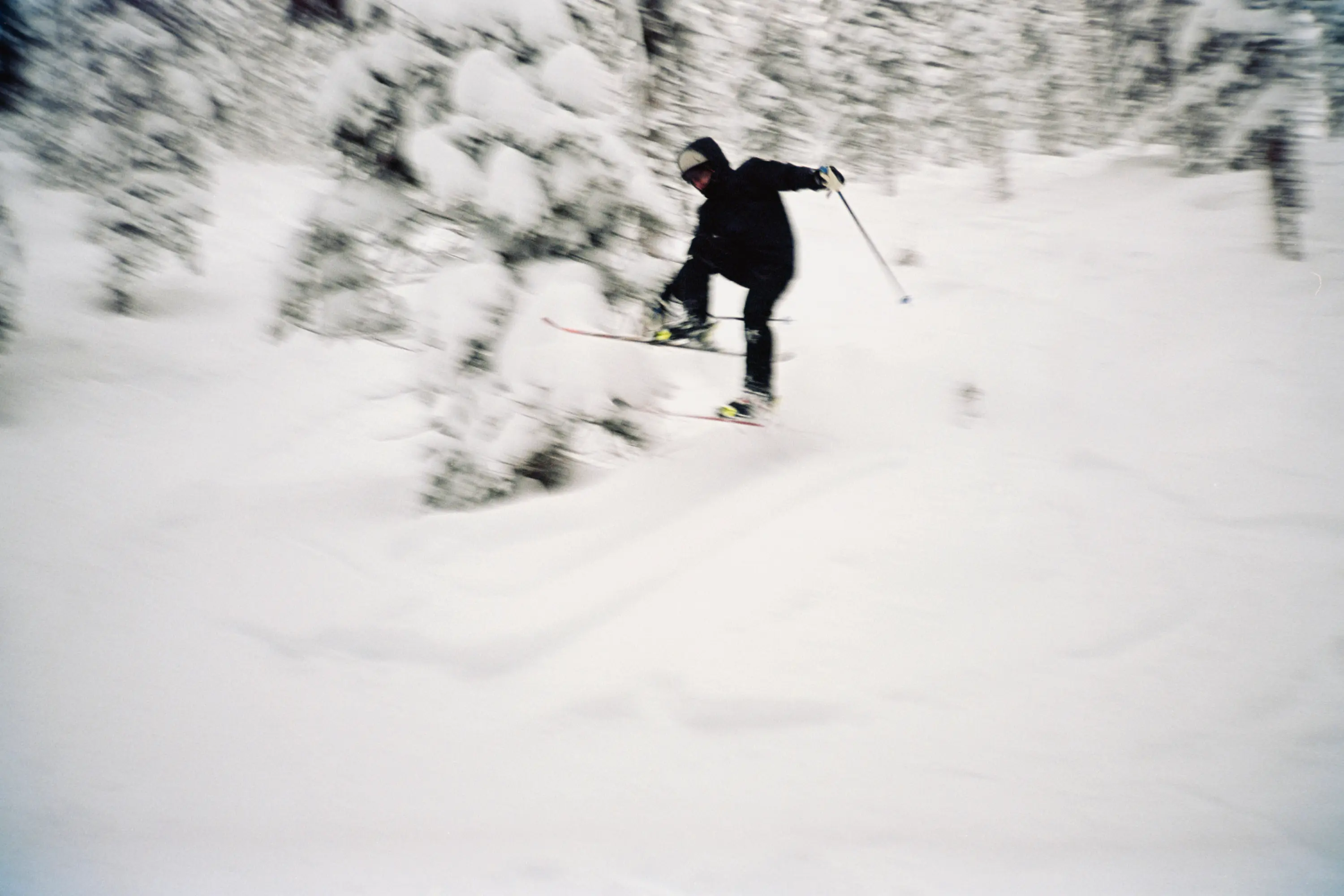 Tenjin doing a safety grab in Tally-Ho glades