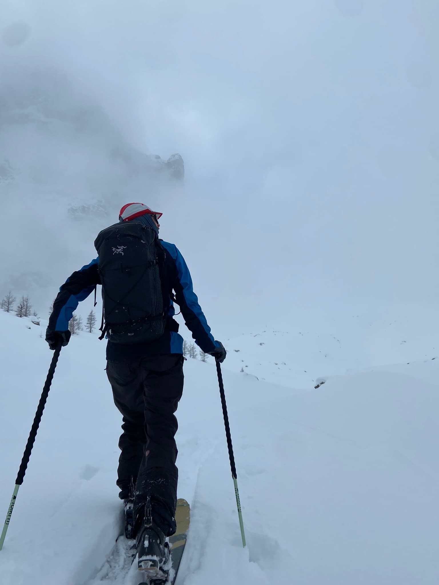 Jack on his way through Surprise Pass